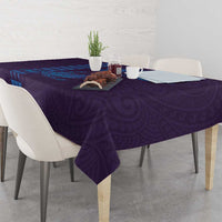 Aloha Hawaii Whale Kakau and Polynesian Tattoo Tablecloth Purple Color LT03 - Polynesian Pride