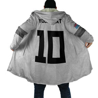 Custom Rugby Fiji Cloak Fijian Masi Tribal Sporty Style White Color - Polynesian Pride