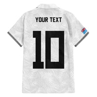 Custom Rugby Fiji Hawaiian Shirt Fijian Masi Tribal Sporty Style White Color - Polynesian Pride