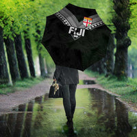 Rugby Fiji Umbrella Fijian Masi Tribal Sporty Style Black Color - Polynesian Pride