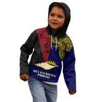 Personalised Papua New Guinea West New Britain Province Kid Hoodie PNG Birds Of Paradise Polynesian Arty Style LT03 - Polynesian Pride