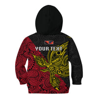 Personalised Papua New Guinea Sandaun Province Kid Hoodie PNG Birds Of Paradise Polynesian Arty Style LT03 - Polynesian Pride