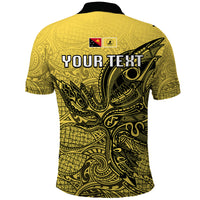 Personalised Papua New Guinea National Capital District Polo Shirt PNG Birds Of Paradise Polynesian Arty Style LT03 - Polynesian Pride