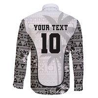 Custom Fiji Pacific Rugby 2024 Family Matching Long Sleeve Bodycon Dress and Hawaiian Shirt Tapa Tribal and Fijian Masi Pattern
