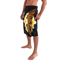 Hawaiian Tropical Plumeria Art Polynesian Tattoo Lavalava Black and Autumn Color Theme LT03 - Polynesian Pride