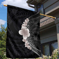 Hawaiian Tropical Plumeria Art Polynesian Tattoo Garden Flag Grayscale Color LT03 - Polynesian Pride