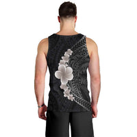 Hawaiian Tropical Plumeria Art Polynesian Tattoo Men Tank Top Grayscale Color LT03 - Polynesian Pride