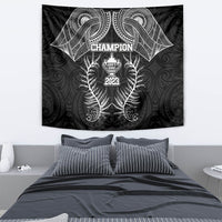 New Zealand Rugby Tapestry Aotearoa Champion Cup History with Silver Fern LT03 - Polynesian Pride