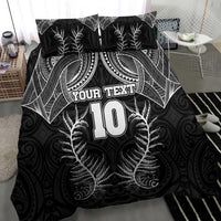 Custom New Zealand Rugby Bedding Set Aotearoa Champion Cup History with Silver Fern LT03 - Polynesian Pride