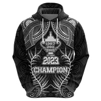 Custom New Zealand Rugby Hoodie Aotearoa Champion Cup History with Silver Fern LT03 - Polynesian Pride