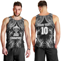 Custom New Zealand Rugby Men Tank Top Aotearoa Champion Cup History with Silver Fern LT03 - Polynesian Pride