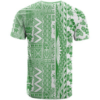 Hawaii T Shirt Aloha Tropical Plants Tribal Pattern Green Version LT03 - Polynesian Pride