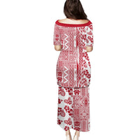 Hawaii Puletasi Aloha Tropical Plants Tribal Pattern Red Version LT03 - Polynesian Pride