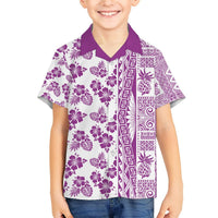 Hawaii Hawaiian Shirt Aloha Tropical Plants Tribal Pattern Pink Version LT03 - Polynesian Pride
