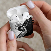 Personalised Aotearoa Lawn Bowls AirPods Case Maori and Silver Fern Half Style LT03 - Polynesian Pride