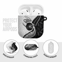 Personalised Aotearoa Lawn Bowls AirPods Case Maori and Silver Fern Half Style LT03 - Polynesian Pride