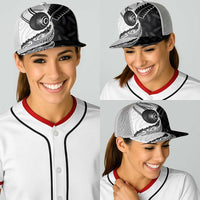 Aotearoa Lawn Bowls Baseball Net Cap Maori and Silver Fern Half Style - Polynesian Pride