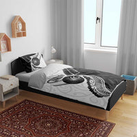 Personalised Aotearoa Lawn Bowls Bedding Set Maori and Silver Fern Half Style - Polynesian Pride