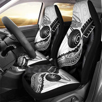 Personalised Aotearoa Lawn Bowls Car Seat Cover Maori and Silver Fern Half Style - Polynesian Pride