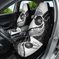 Personalised Aotearoa Lawn Bowls Car Seat Cover Maori and Silver Fern Half Style - Polynesian Pride
