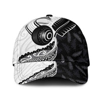 Aotearoa Lawn Bowls Classic Cap Maori and Silver Fern Half Style - Polynesian Pride