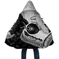 Personalised Aotearoa Lawn Bowls Cloak Maori and Silver Fern Half Style - Polynesian Pride