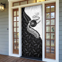 Aotearoa Lawn Bowls Door Cover Maori and Silver Fern Half Style - Polynesian Pride