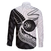 Personalised Aotearoa Lawn Bowls Family Matching Mermaid Dress and Hawaiian Shirt Maori and Silver Fern Half Style - Polynesian Pride