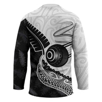 Personalised Aotearoa Lawn Bowls Hockey Jersey Maori and Silver Fern Half Style LT03 - Polynesian Pride