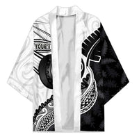 Personalised Aotearoa Lawn Bowls Kimono Maori and Silver Fern Half Style - Polynesian Pride