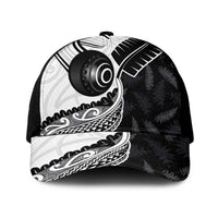 Aotearoa Lawn Bowls Mesh Trucker Cap Maori and Silver Fern Half Style - Polynesian Pride