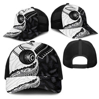 Aotearoa Lawn Bowls Mesh Trucker Cap Maori and Silver Fern Half Style LT03 - Polynesian Pride