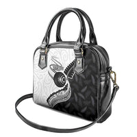 Personalised Aotearoa Lawn Bowls Shoulder Handbag Maori and Silver Fern Half Style - Polynesian Pride