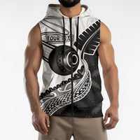 Personalised Aotearoa Lawn Bowls Sleeveless Zip Hoodie Maori and Silver Fern Half Style - Polynesian Pride