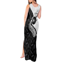 Personalised Aotearoa Lawn Bowls Tank Maxi Dress Maori and Silver Fern Half Style LT03 - Polynesian Pride