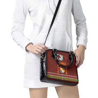 Tonga Independence Day Shoulder Handbag National Flag and Emblem with Ngatu Art Pattern