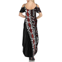 Tonga Ngatu Art Tattoo Polynesian Family Matching Summer Maxi Dress and Hawaiian Shirt