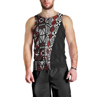 Tonga Ngatu Art Tattoo Polynesian Men Tank Top LT03 - Polynesian Pride