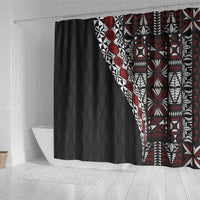 Tonga Ngatu Art Tattoo Polynesian Shower Curtain