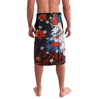 Hawaiian and Japanese Together Lavalava Hibiscus and Koi Fish Polynesian Pattern Colorful Style LT03 - Polynesian Pride
