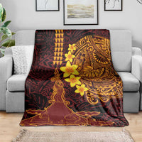 Hawaii Volcano Blanket Polynesian and Kakau Pattern LT03 - Polynesian Pride