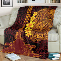 Hawaii Volcano Blanket Polynesian and Kakau Pattern LT03 - Polynesian Pride