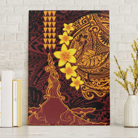 Hawaii Volcano Canvas Wall Art Polynesian and Kakau Pattern LT03 Without Frame Red - Polynesian Pride
