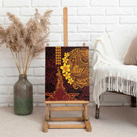 Hawaii Volcano Canvas Wall Art Polynesian and Kakau Pattern LT03 - Polynesian Pride