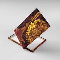 Hawaii Volcano Canvas Wall Art Polynesian and Kakau Pattern LT03 With Frame Red - Polynesian Pride