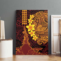 Hawaii Volcano Canvas Wall Art Polynesian and Kakau Pattern LT03 - Polynesian Pride