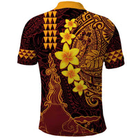 Hawaii Volcano Polo Shirt Polynesian and Kakau Pattern LT03 - Polynesian Pride