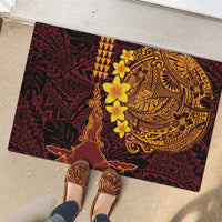 Hawaii Volcano Rubber Doormat Polynesian and Kakau Pattern LT03 - Polynesian Pride