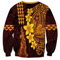 Hawaii Volcano Sweatshirt Polynesian and Kakau Pattern LT03 - Polynesian Pride