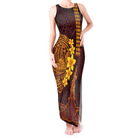 Hawaii Volcano Tank Maxi Dress Polynesian and Kakau Pattern LT03 Women Red - Polynesian Pride